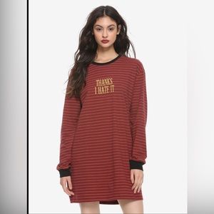 Hot topic thanks i hate it shirt dress